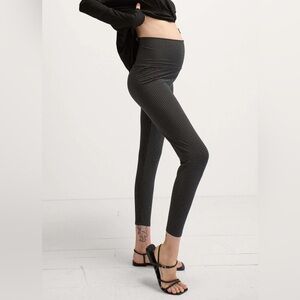 Hatch The Ultimate Before, During & After Legging grey houndstooth maternity